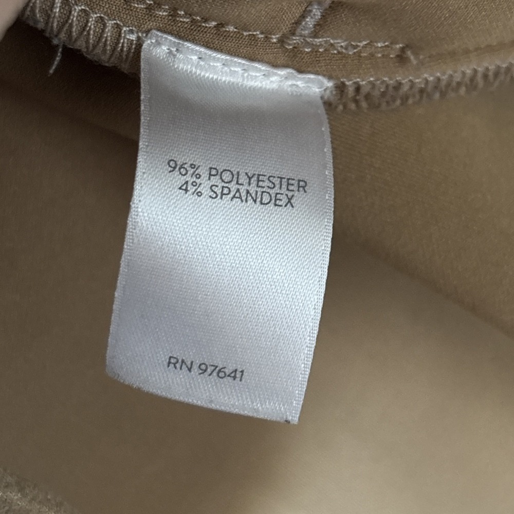 J Jill Women's Faux Suede Super Soft Stretch Shirt Shacket Tan Button Up L - Picture 4 of 8
